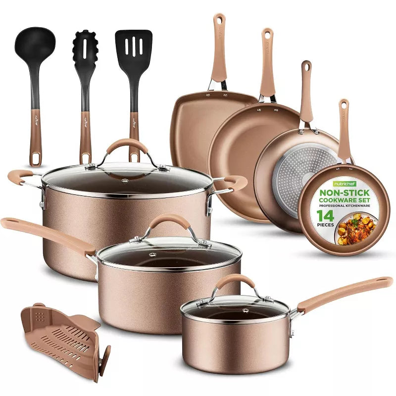 Non-Stick Kitchen Cookware Set - Pots, Pans, and Kitchen Tools