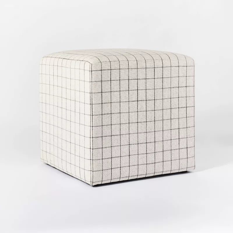 Lynwood Square Upholstered Cube Ottoman