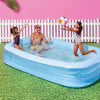 Deluxe Rectangular Family Pool Blue -  Inflatable PVC Kit