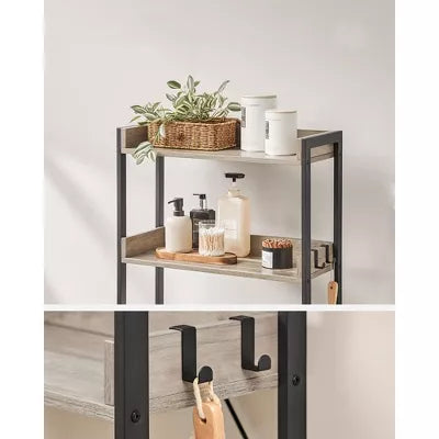 3-Tier Over-The-Toilet Bathroom Spacesaver Storage Rack Standing Shelf Organizer