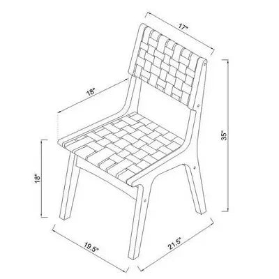 Ceylon Woven Dining Chair Natural