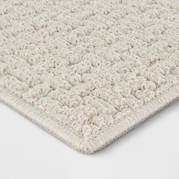 Washable Solid Machine Tufted Rug - 7'X10'