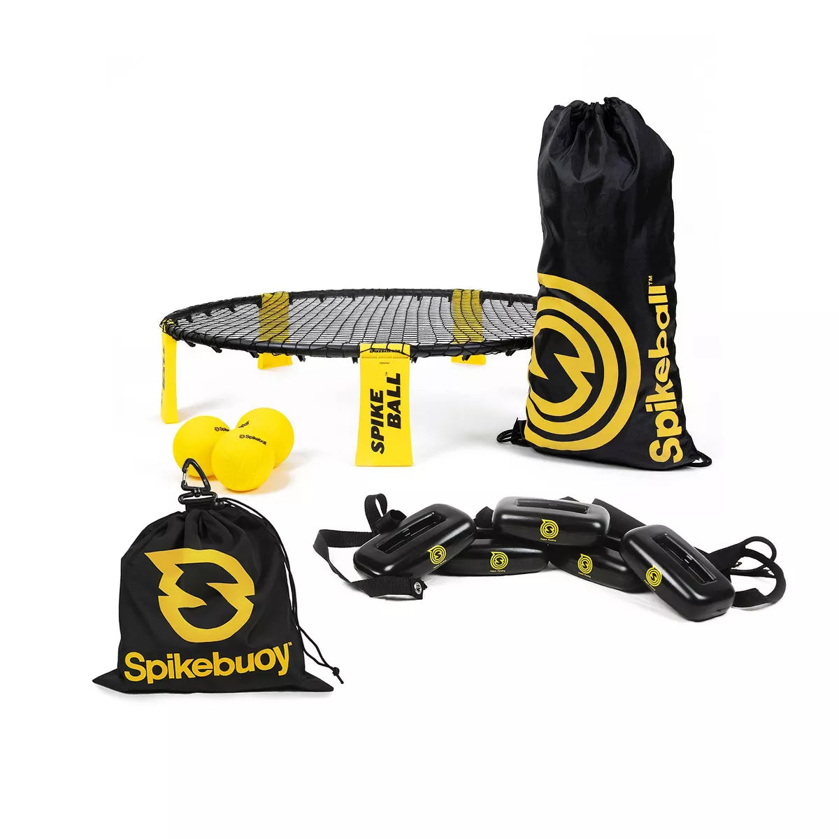 Spike N' Splash Bundle Roundnet Set - 13pc: Portable Lawn Sports Kit