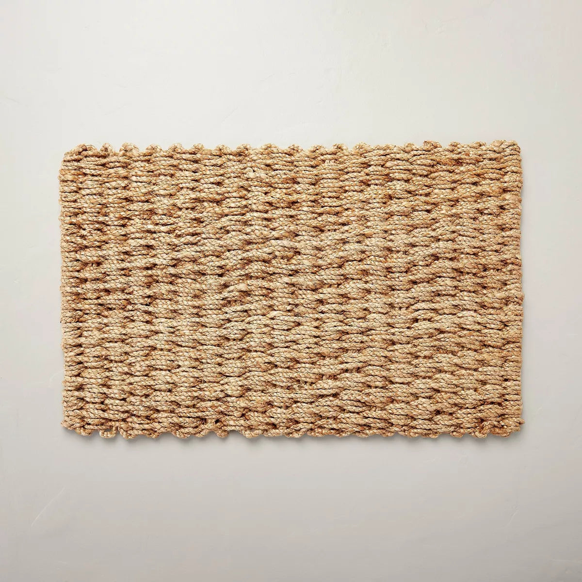 Basket Weave Jute Doormat Natural