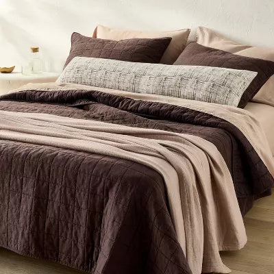 Heavyweight Linen Blend Quilt - Full/Queen