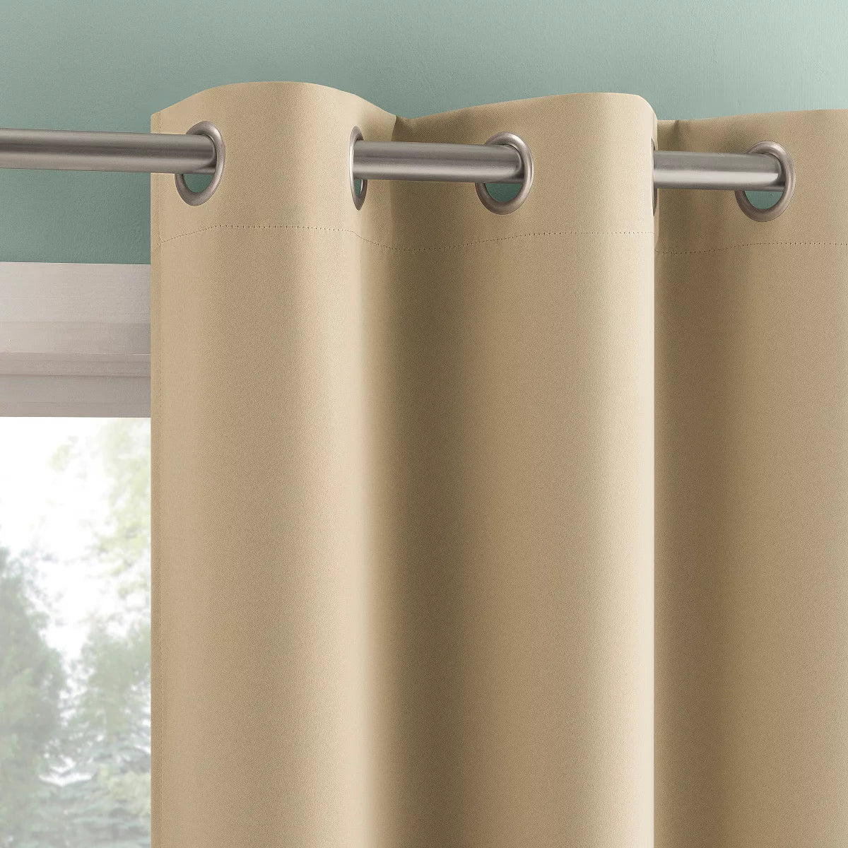 2pc Tedrow 100% Blackout Grommet Curtain Panel Pair