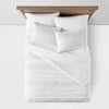 Cotton Woven Stripe Comforter & Sham Set - Full/Queen
