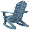 Patio Adirondack Rocking Chair, Solid Fir Wood, Blue