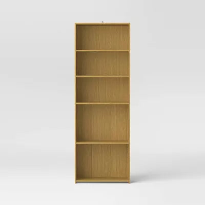 5 Shelf Bookcase Natural