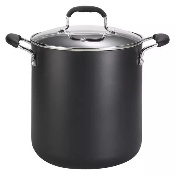 Stock Pot with Lid, Simply Cook Nonstick Cookware Black