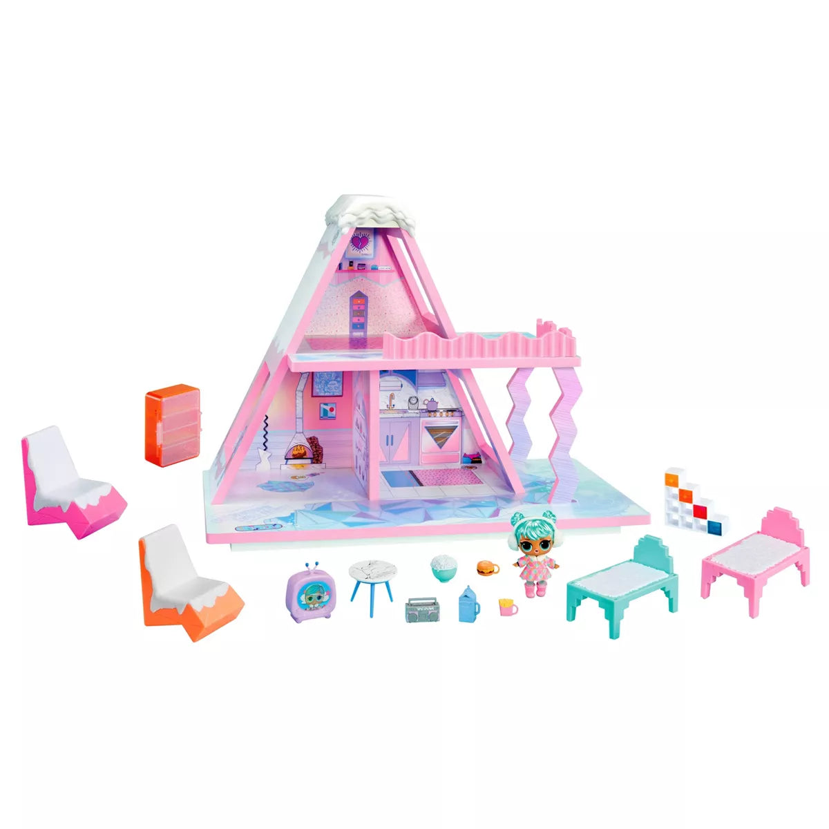 Winter Snow Chalet with New Exclusive Tot