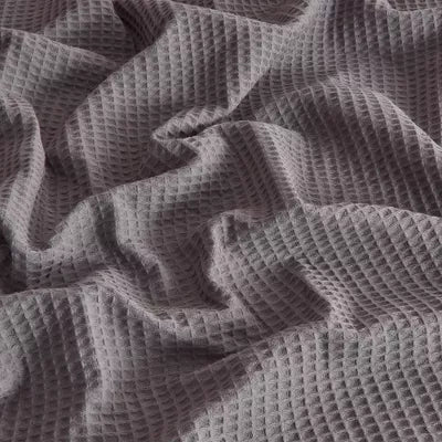 100% Cotton 300GSM Solid Waffle Blanket - Full/Queen