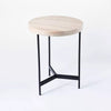 Villa Park Round Wooden End Table Brown