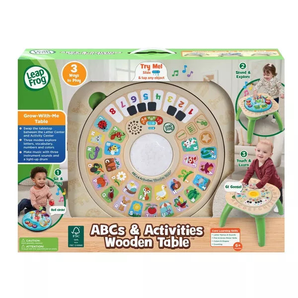ABC's & Activities Wooden Table