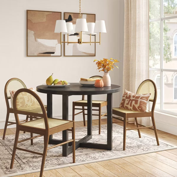 1-Piece Earth Abstract Framed Canvases Brown