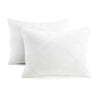 3 Pieces Diamond Geo Gacquar Comforter Bedding Set White - King