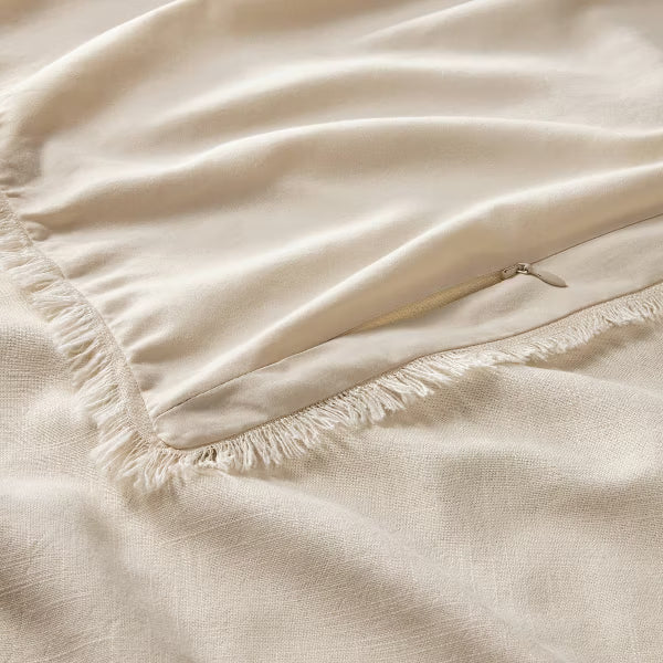 Heavyweight Linen Blend Comforter & Sham Set - Full/Queen 3-Piece