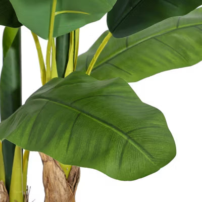 Tall Artificial Banana Tree, Fake Banana Tree w/ Large lush leaves