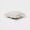 Euro Cotton Linen Blend Chambray Decorative Throw Pillow