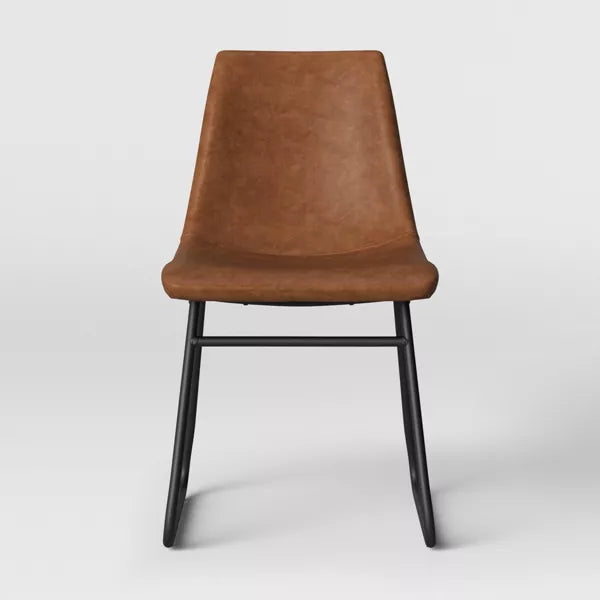 1-Piece Bowden Faux Leather Dining Chairs