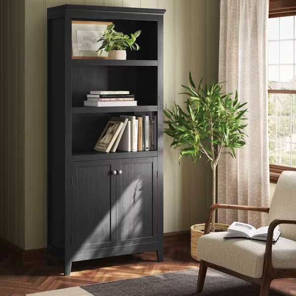 Carson 5 Shelf Bookcase with Doors