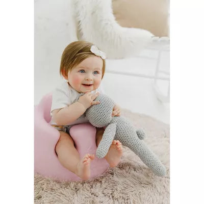 Baby Infant Soft Foam Comfortable Floor Booster Seat Supportive Chair with 3 Point Adjustable Safety Buckle Strap Harness