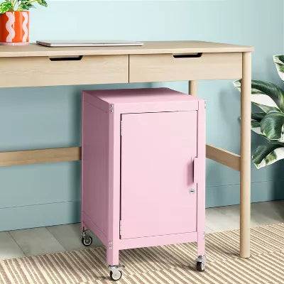 Metal Rolling Locker Dorm Storage Cabinet with Lock