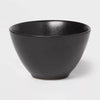 12pc Earthenware Houlton Dinnerware Set Black - Solid Plate & Bowl Dish Set, Microwave & Dishwasher Safe