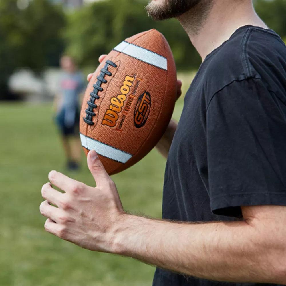 Wilson GST Competition Official Size Football - Brown