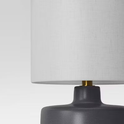 Ceramic Table Lamp with Wood Base ONLY