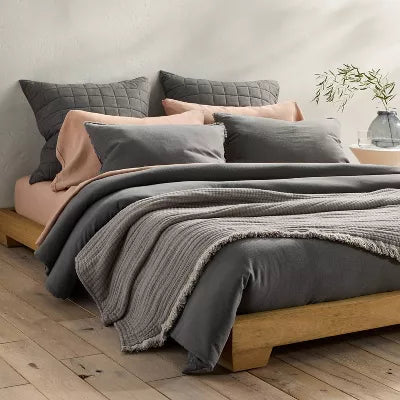 Heavyweight Linen Blend Comforter - Full/Queen