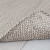 Bleached Jute Fringe Rug