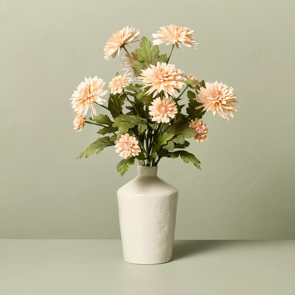 21" Faux Orange Daisy Flower Arrangement SHOWROOM ITEM