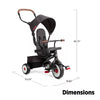 4-in-1 Stroll and Trike Riding Toy: Steel & Plastic