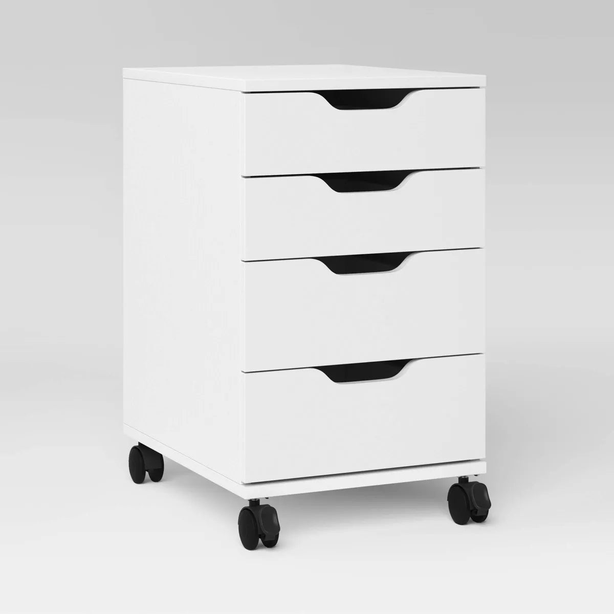 Loring Rolling Cabinet - White SHOWROOM ITEM