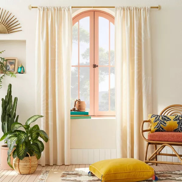 Sunrise Curtain Rod Brass