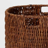 Woven Banana Bark Floor Basket