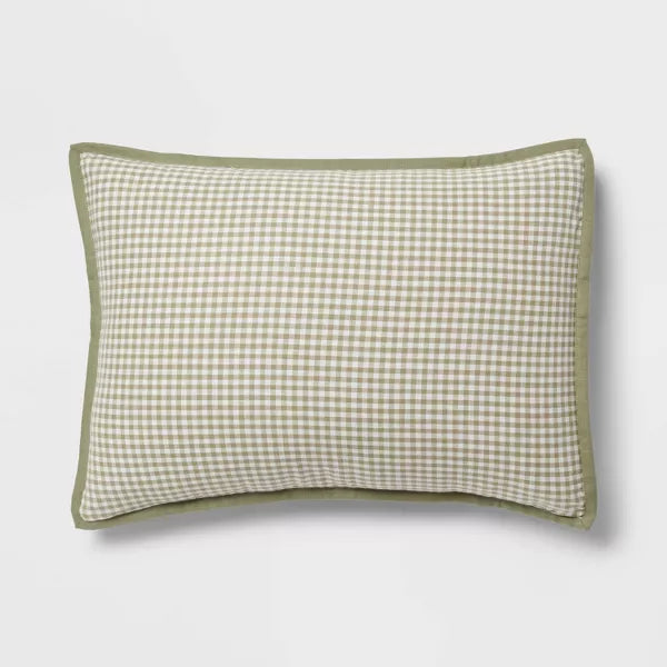 Mini Gingham Comforter and Sham Set - Full/Queen