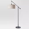 Cantilever Drop Pendant Swing Arm Floor Lamp Brown