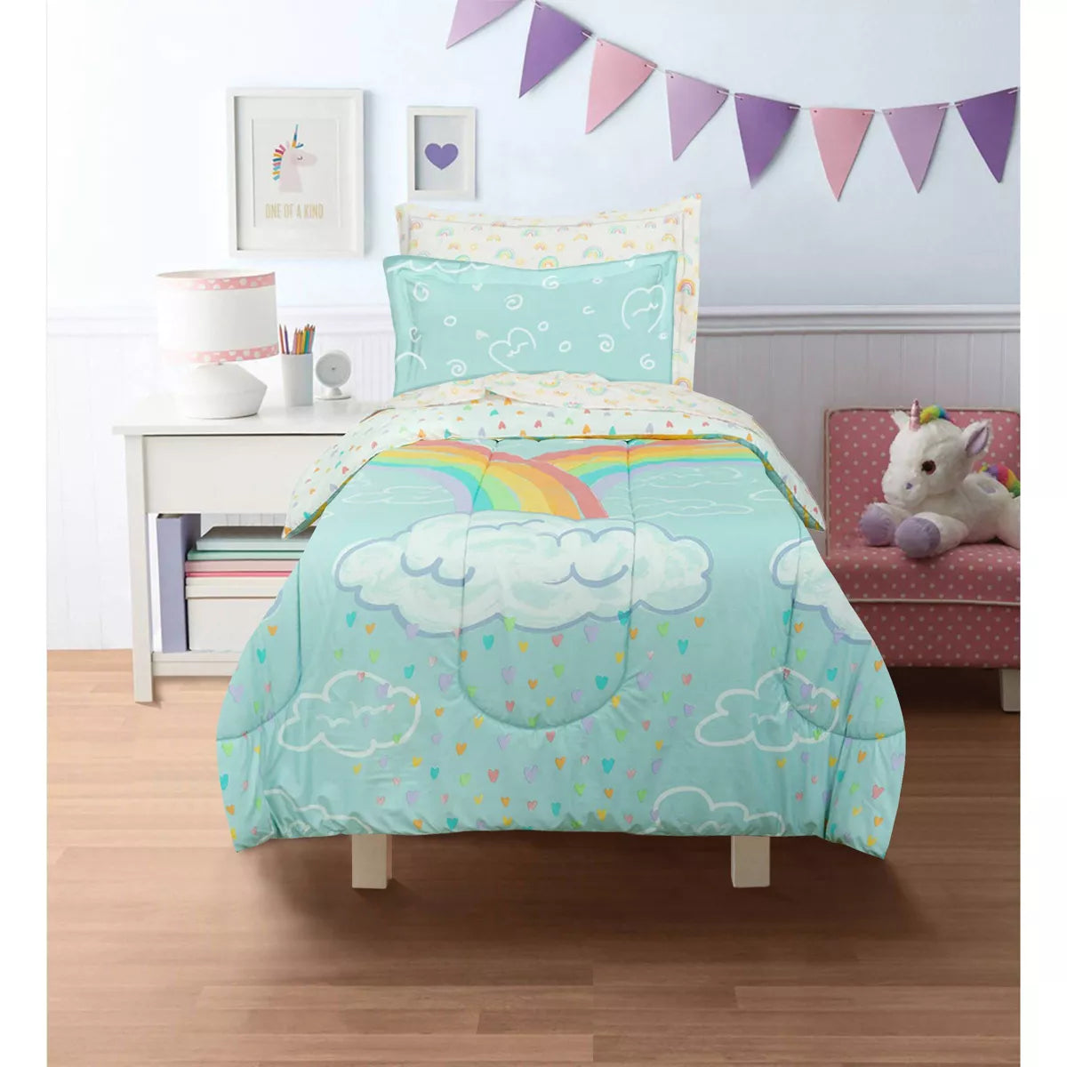 Twin Rainbow Clouds Kids' COMFORTER ONLY