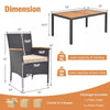 3-Piece Outdoor Dining Chair