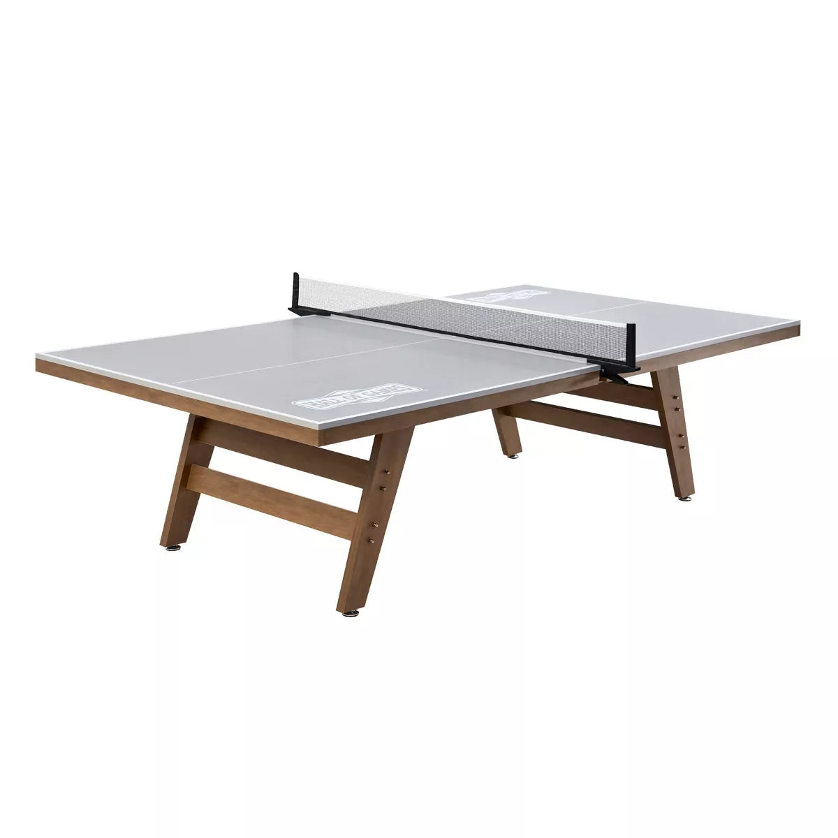 Official Size Wood Table Tennis Table - Gray