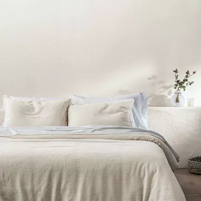 Heavyweight Linen Blend Comforter & Sham Set - King/California King