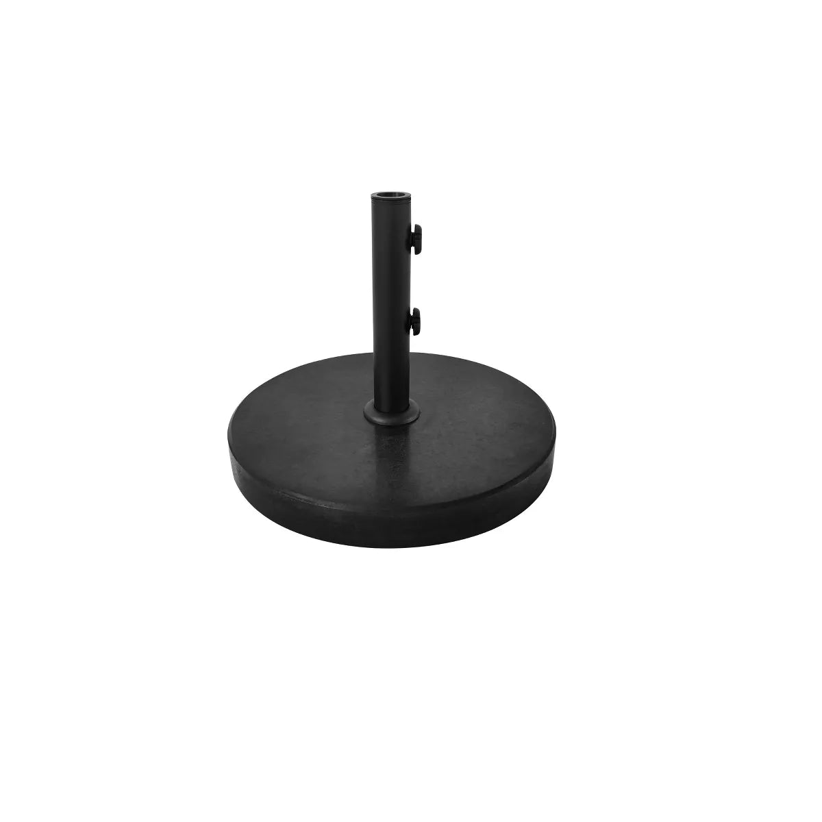 Granite Round Outdoor Patio Market Umbrella Base Black