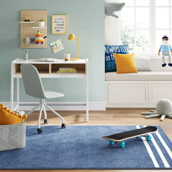 Border Striped Kids' Rug