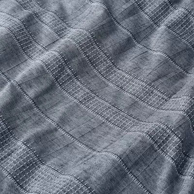3pc Pickstich Stripe Comforter Bedding Set - King