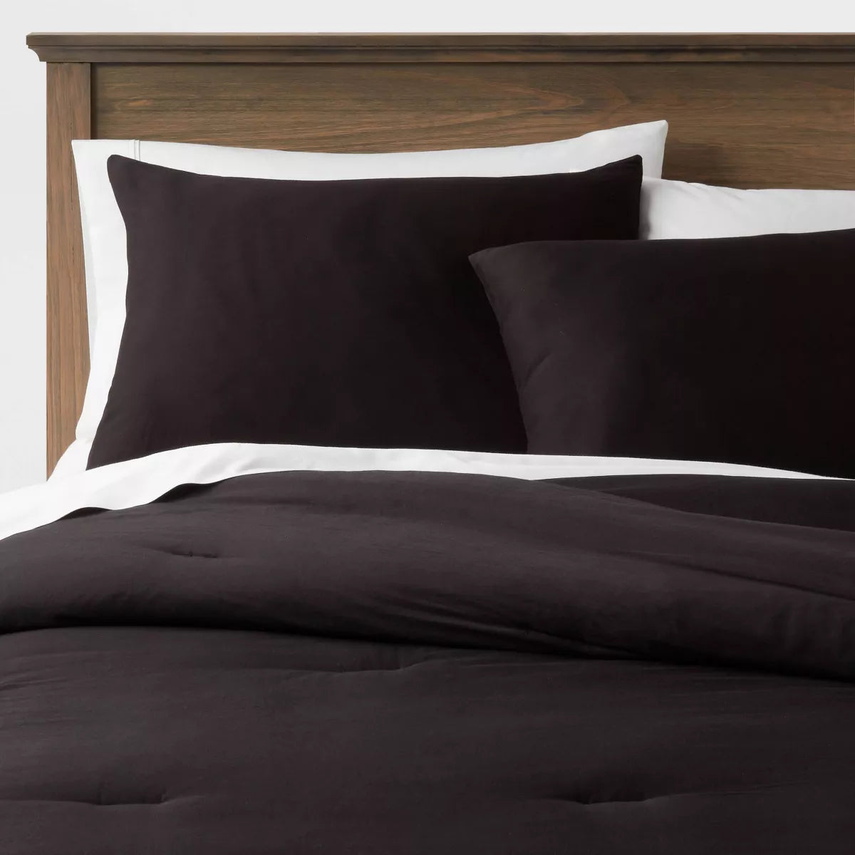 Washed Cotton Sateen Comforter and Sham Set Full/Queen