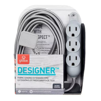 3 Outlet Extension Cord Gray, final cut