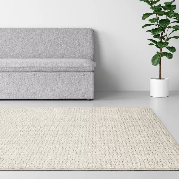 Washable Solid Machine Tufted Rug - 7'X10'