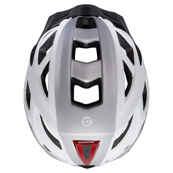 Flash Bike Helmet - Gray/White